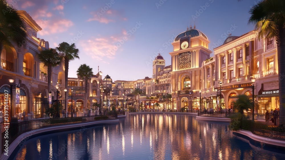 Obraz premium Canal town architecture