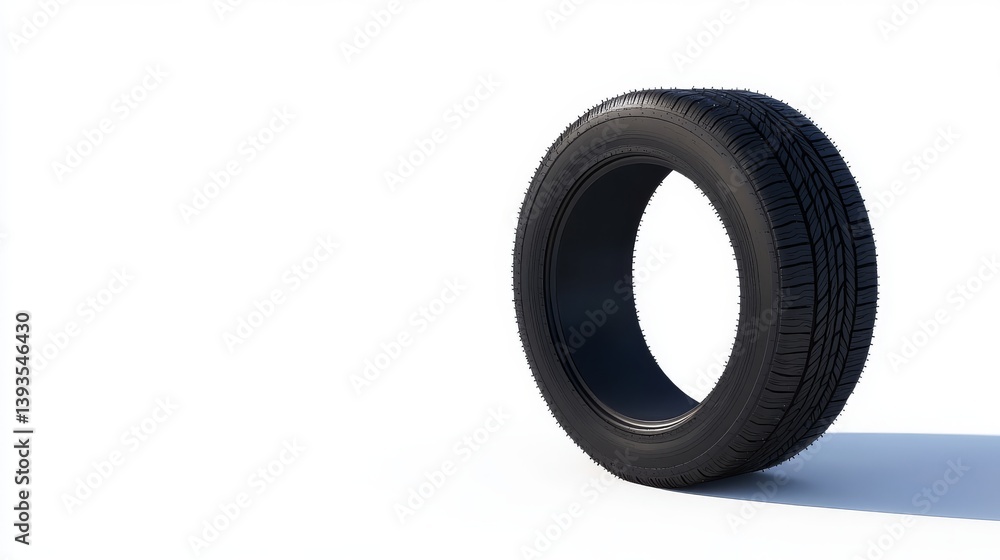 Close-up of a Modern Black Tire Close-up of a Modern Black Tire