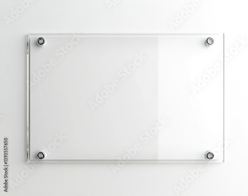 Displaying Clear Acrylic Signage on Wall Mounted with Standoffs