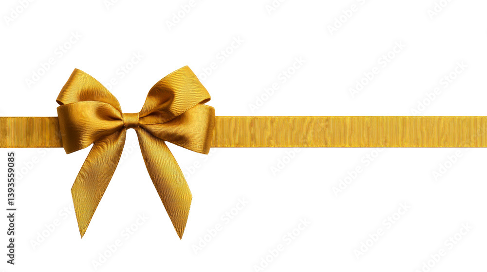 Gold gift bow, golden ribbon, present element, holiday design, cut out transparent Gold gift bow, golden ribbon, present element, holiday design, cut out transparent