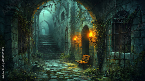 Echoes of Time: Shadows and Secrets in a Medieval Dungeon of Forgotten Lore