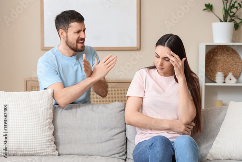 Upset young woman with her ...