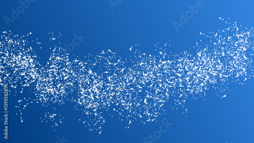 abstract painting on a blue background
