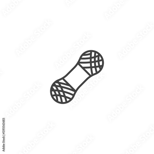 Yarn skein icon for knitting and crochet projects