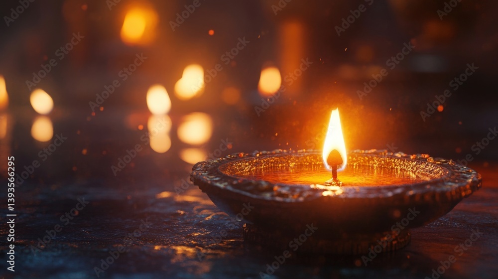 A lit candle illuminates a dark space with warm ambient lighting A lit candle illuminates a dark space with warm ambient lighting