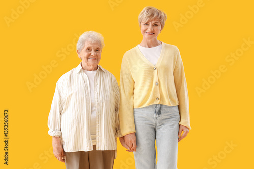 Mature woman with her mothe...
