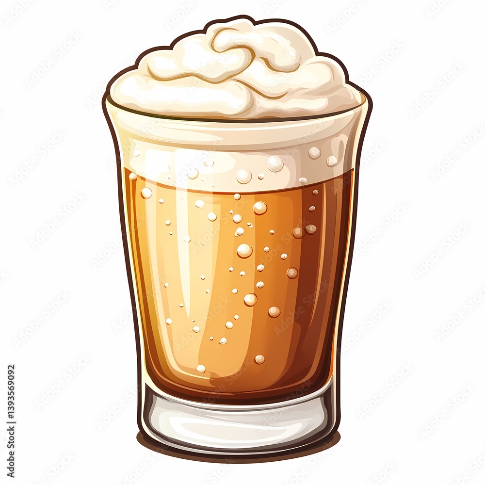 Craft Beer Celebration: Frothy Pint Glass with Refreshing Cold, Malty Draft Beer in Rustic Pub Setting Craft Beer Celebration: Frothy Pint Glass with Refreshing Cold, Malty Draft Beer in Rustic Pub Setting
