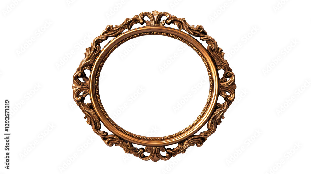 Ornate golden frame on black background detailed design , cut out transparent Ornate golden frame on black background detailed design , cut out transparent