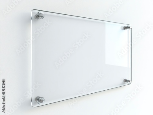 Display Clear Acrylic Signage on Wall with Metal Standoff Bolts