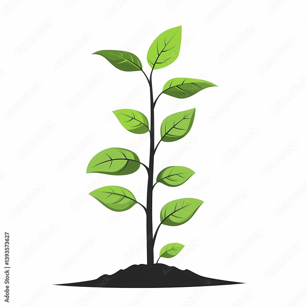 Organic Plant Growth: Green Sprout Showcasing Nature's Resilience and Sustainability Organic Plant Growth: Green Sprout Showcasing Nature's Resilience and Sustainability