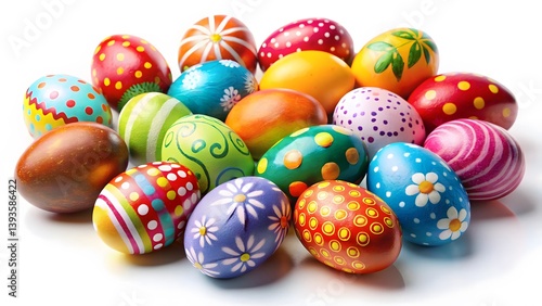 Colorful Decorated Easter Eggs