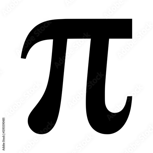Pi Symbol Icon - Vector Graphic