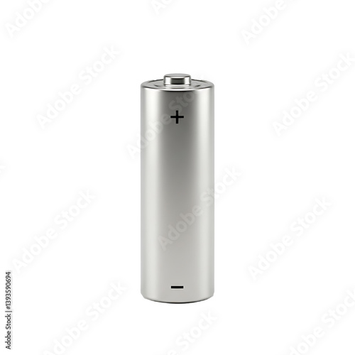 Double A battery isolated on white background