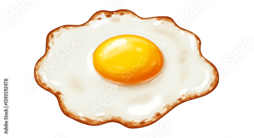 fried egg vector illustration isolated on white background 