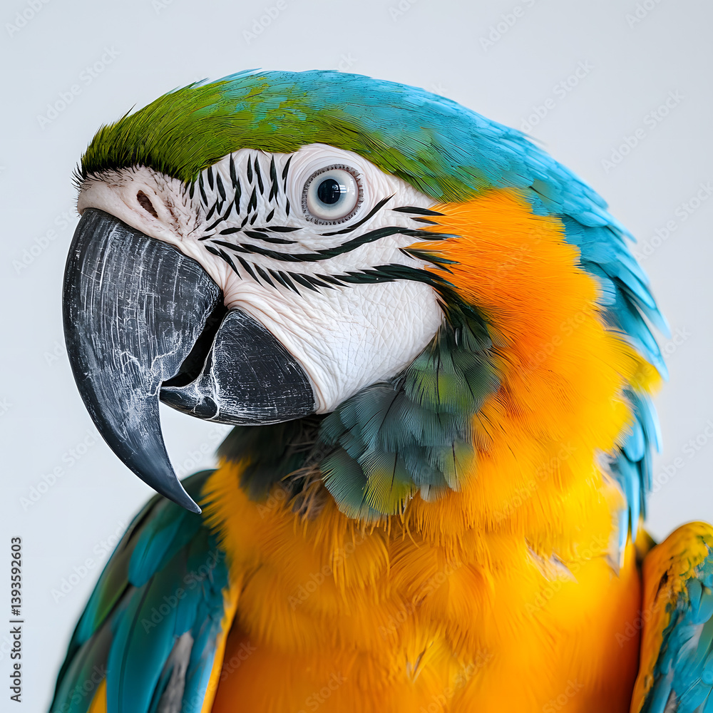 Fototapeta premium blue and yellow macaw