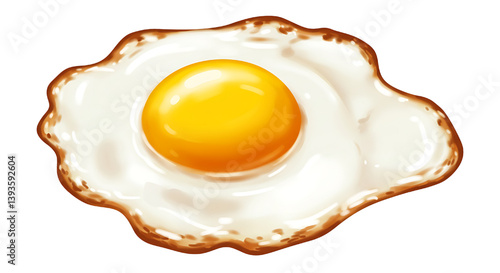 fried egg vector illustration isolated on white background 