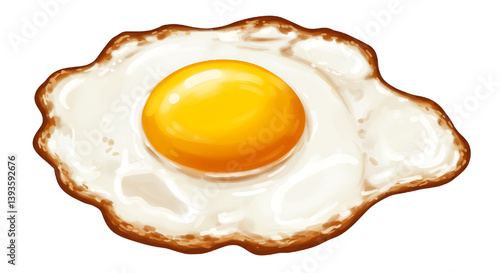 fried egg vector illustration isolated on white background 