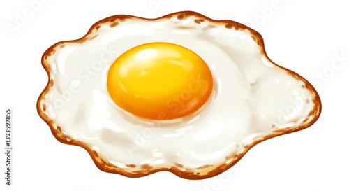 fried egg vector illustration isolated on white background 