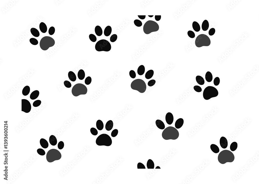 Fototapeta premium adorable pet print seamless repeat