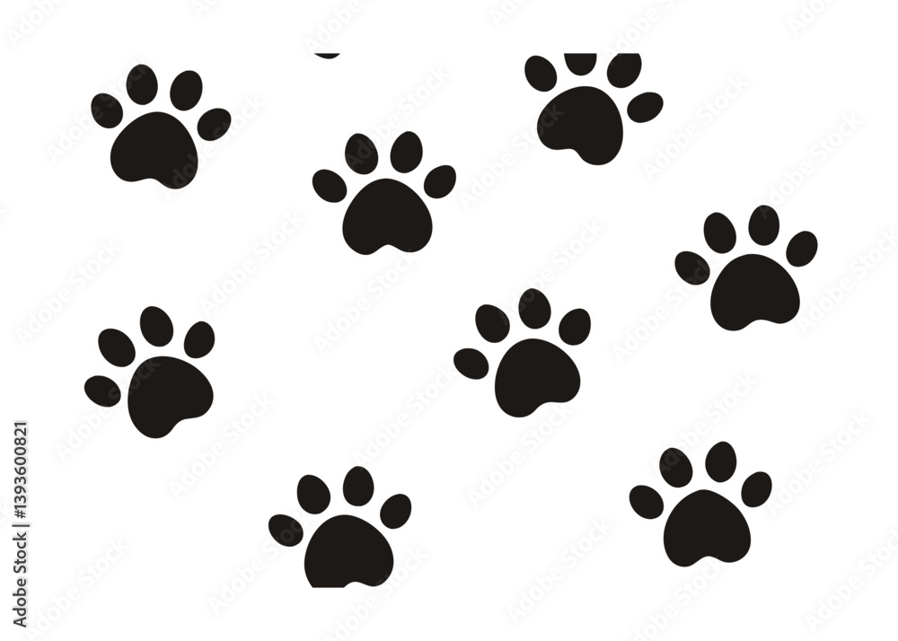 Fototapeta premium vector animal step print pattern