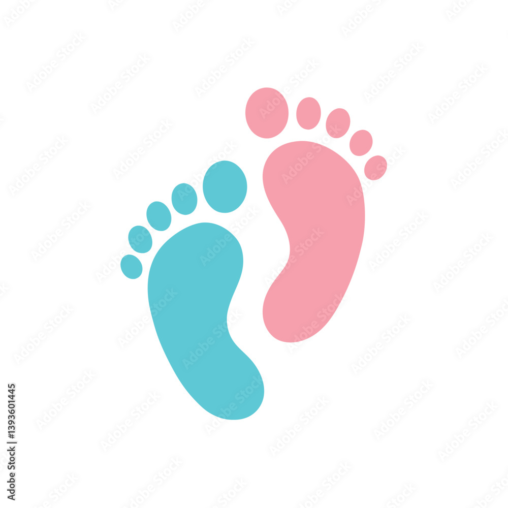 foot print on white background foot print on white background