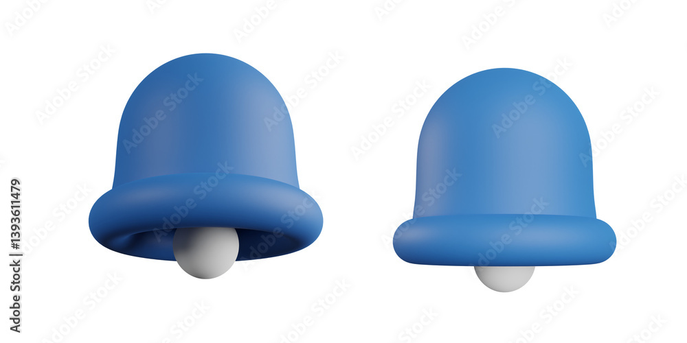 Fototapeta premium Blue Bell Notification Icons