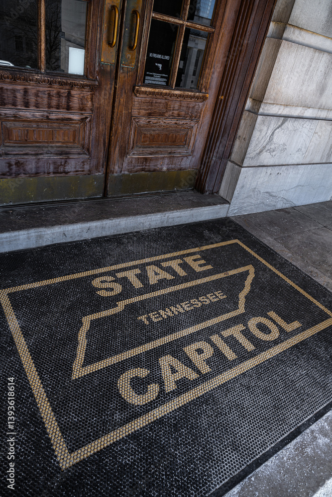 Entrance to the State Capitol in Tennessee