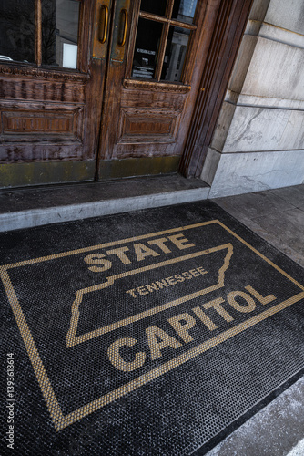 Entrance to the State Capitol in Tennessee