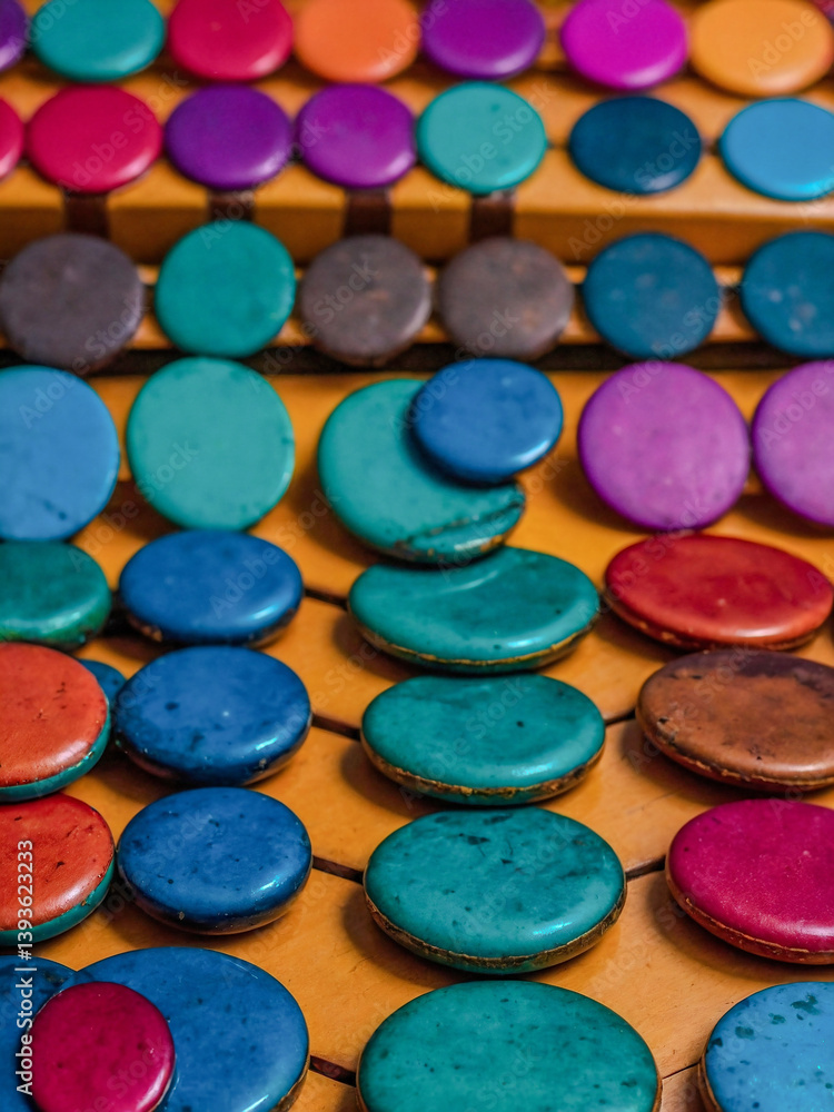 Retro colorful circles background, vibrant design. Retro colorful circles background, vibrant design.