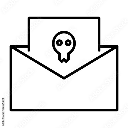 Blackmail  Vector Line Icon Design