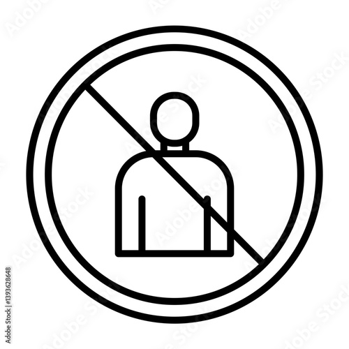 Blaklist  Vector Line Icon Design