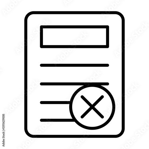 Refuse  Vector Line Icon Design