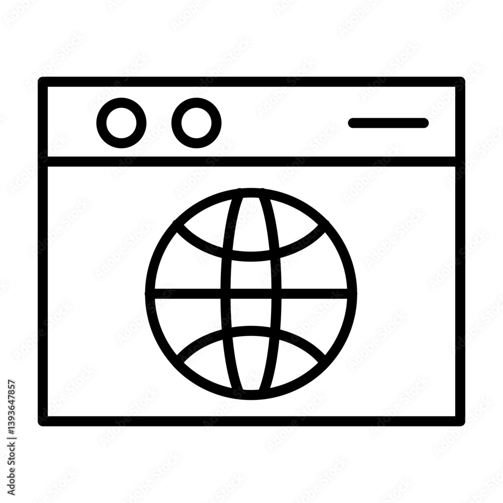 Website Vector Line Icon Design Website Vector Line Icon Design