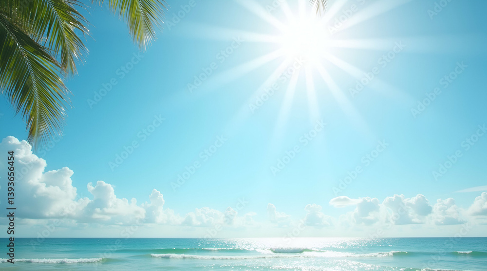 Fototapeta premium Vibrant imagery of sunny afternoons portraying crisp blue skies and inviting outdoor leisure scenes with dynamic composition for premium stock photography in Photo Stock Concept and empty space on 