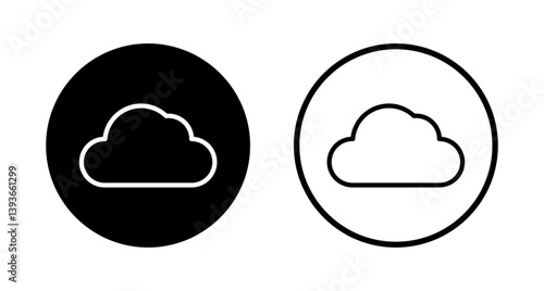 Cloud icon logo design. cloud sign and symbol