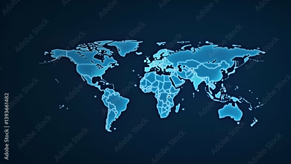 Obraz premium International B2B Digital Payments: Secure Corporate Transactions with Advanced Fintech Integration - Stock Photo Concept with Empty Space for Customization