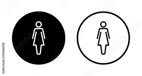 Female icon logo design. woman sign and symbol