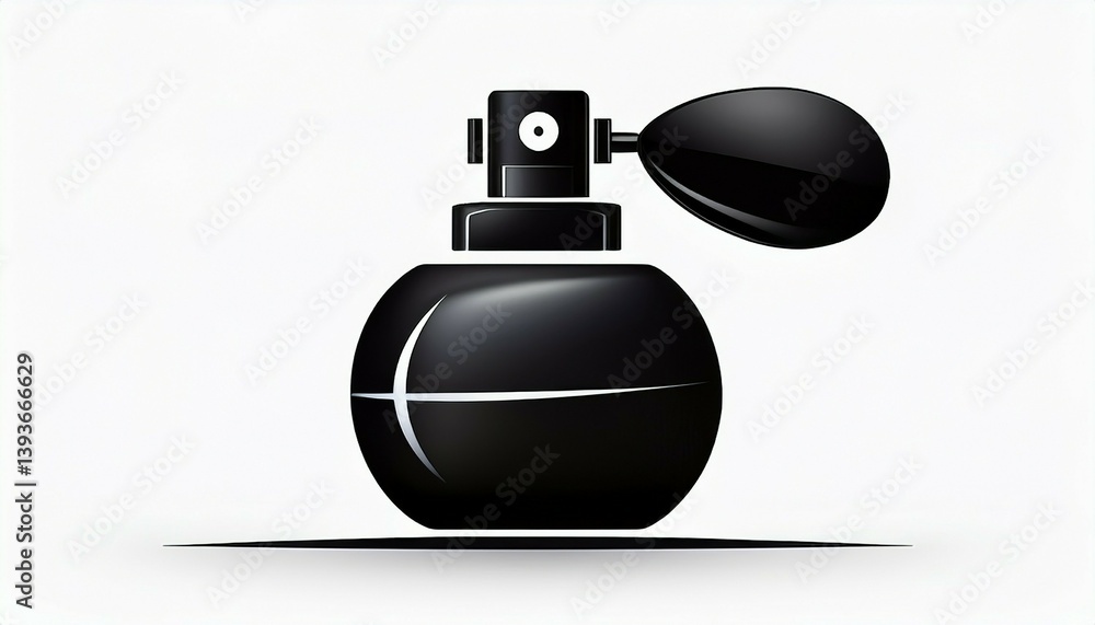 perfume bottle on white