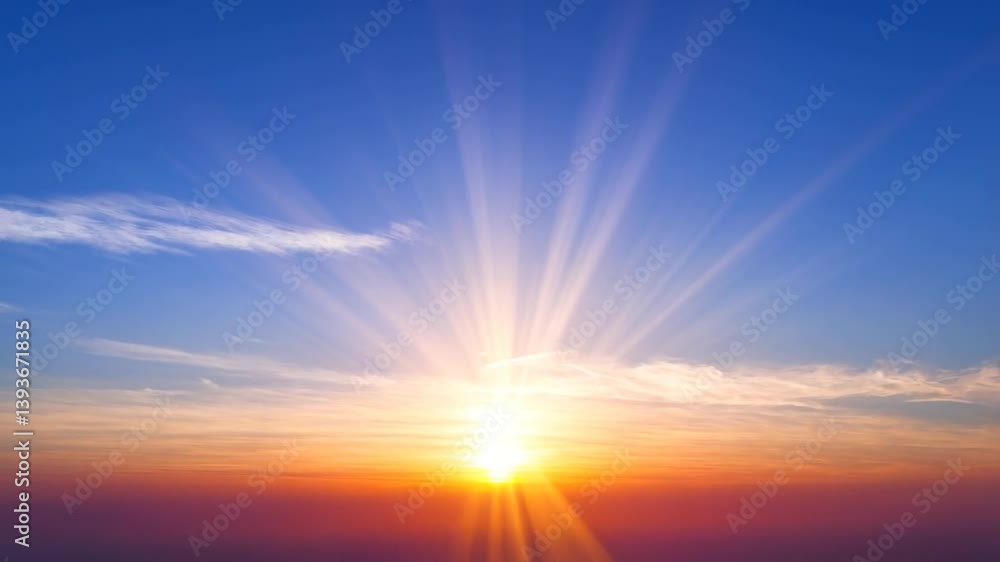 Golden Sunrise Radiance: A vibrant sunrise paints the sky with a symphony of colors, casting a golden glow over the horizon. The brilliant sunlight bursts forth. Golden Sunrise Radiance: A vibrant sunrise paints the sky with a symphony of colors, casting a golden glow over the horizon. The brilliant sunlight bursts forth.