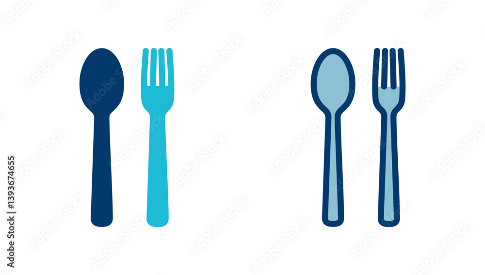 Fork, Spoon, and Knife isolated on white background. Restaurant icon. food icon. Eat. Cutlery icon. Fork, Spoon, and Knife isolated on white background. Restaurant icon. food icon. Eat. Cutlery icon.