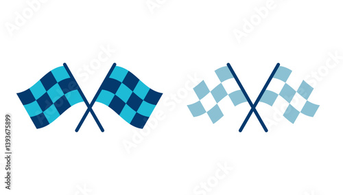 Race flag icon vector isolated on white background. Competition sport flag line vector icon. Racing flag. Start finish flag. Checkered. Start