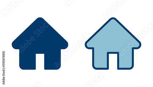 Home icon vector isolated on white background. House vector icon. Address
