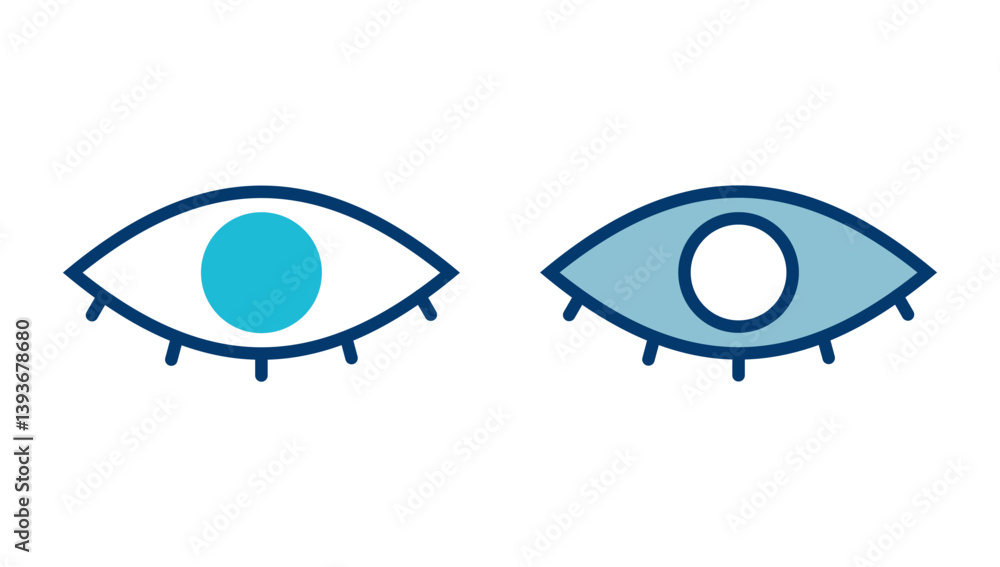 Eye icon vector isolated on white background. Look and Vision icon. Eye vector icon Eye icon vector isolated on white background. Look and Vision icon. Eye vector icon