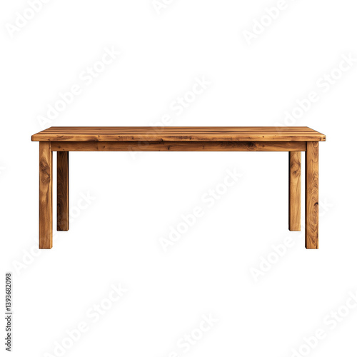 Obraz na płótnie Wooden table on a transparent background w salonie