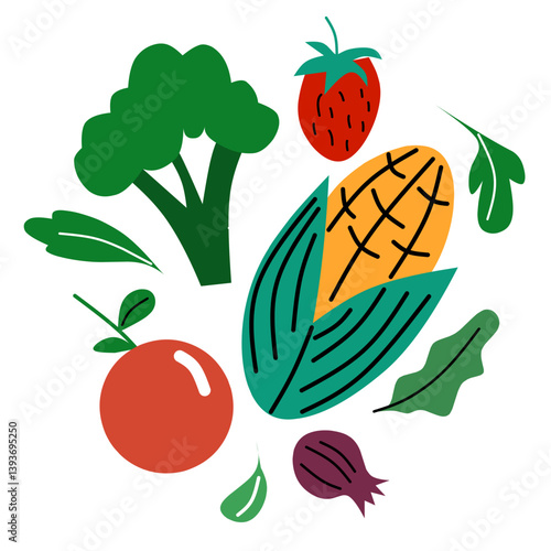 vegetables and fruits