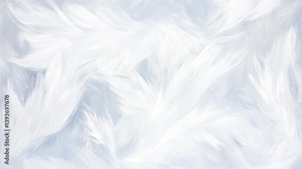 A collection of fluffy white feathers is displayed as a clean, airy background A collection of fluffy white feathers is displayed as a clean, airy background