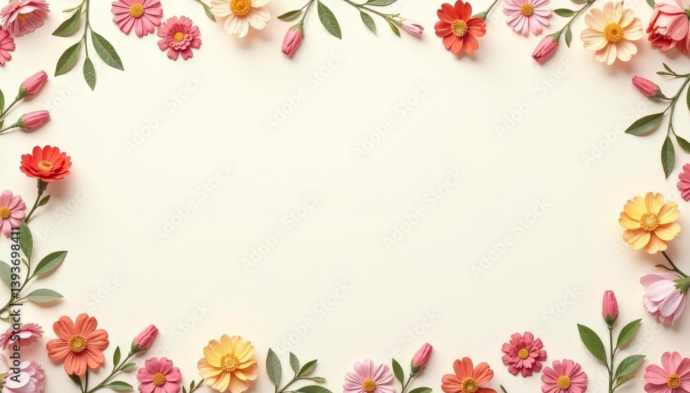 Subtle repeating floral motif on a neutral backdrop , elegant, background, neutral Subtle repeating floral motif on a neutral backdrop , elegant, background, neutral