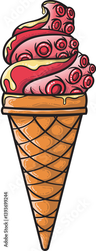 Ice Cream Octopus