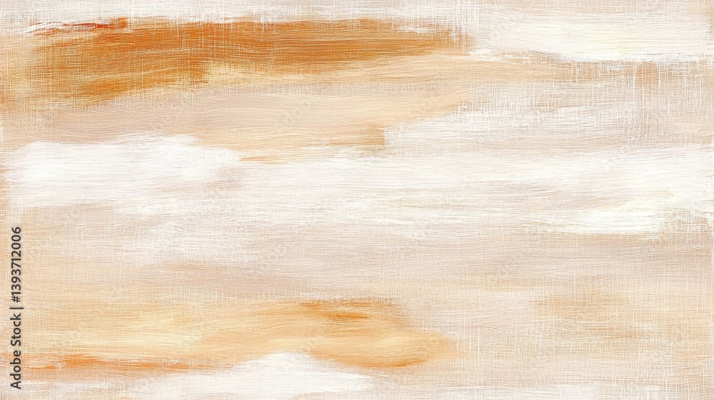 Fototapeta premium Abstract textured art with blended tan and cream brushstrokes creating a warm, tranquil feel