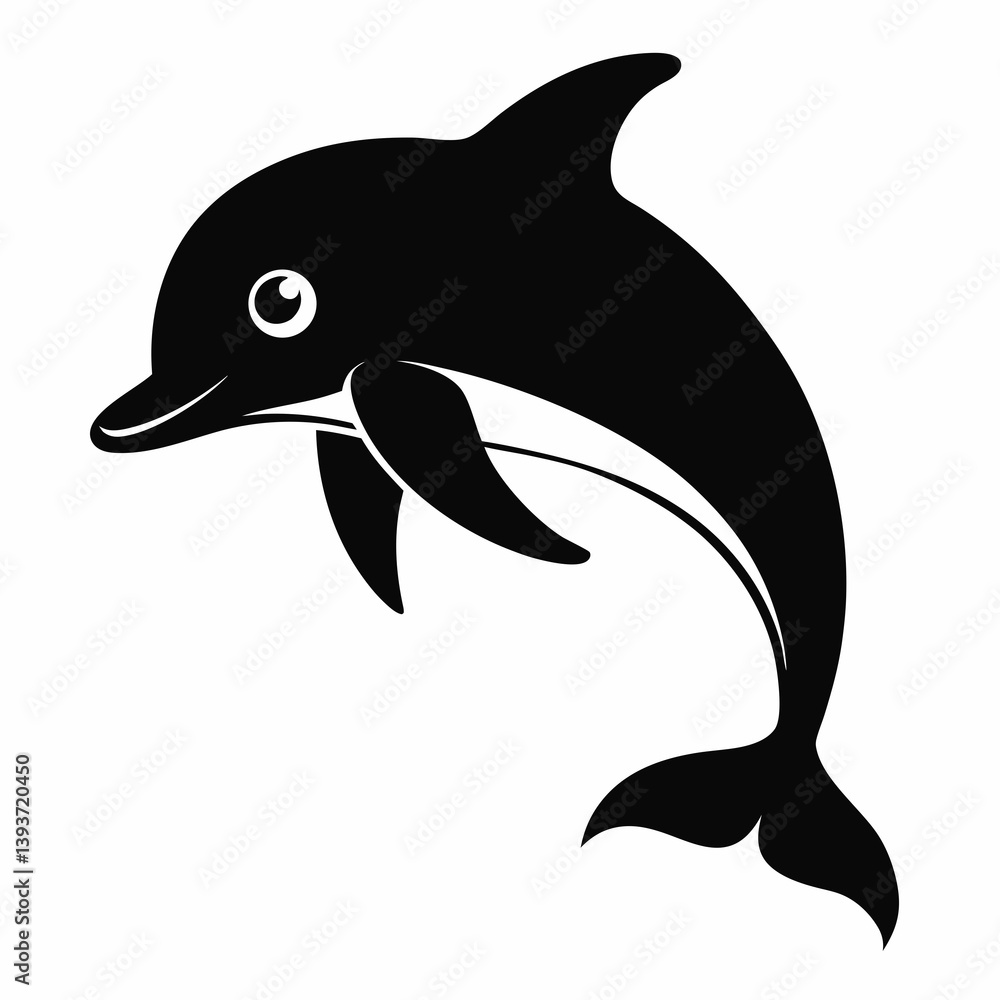 Obraz premium dolphin isolated on white background